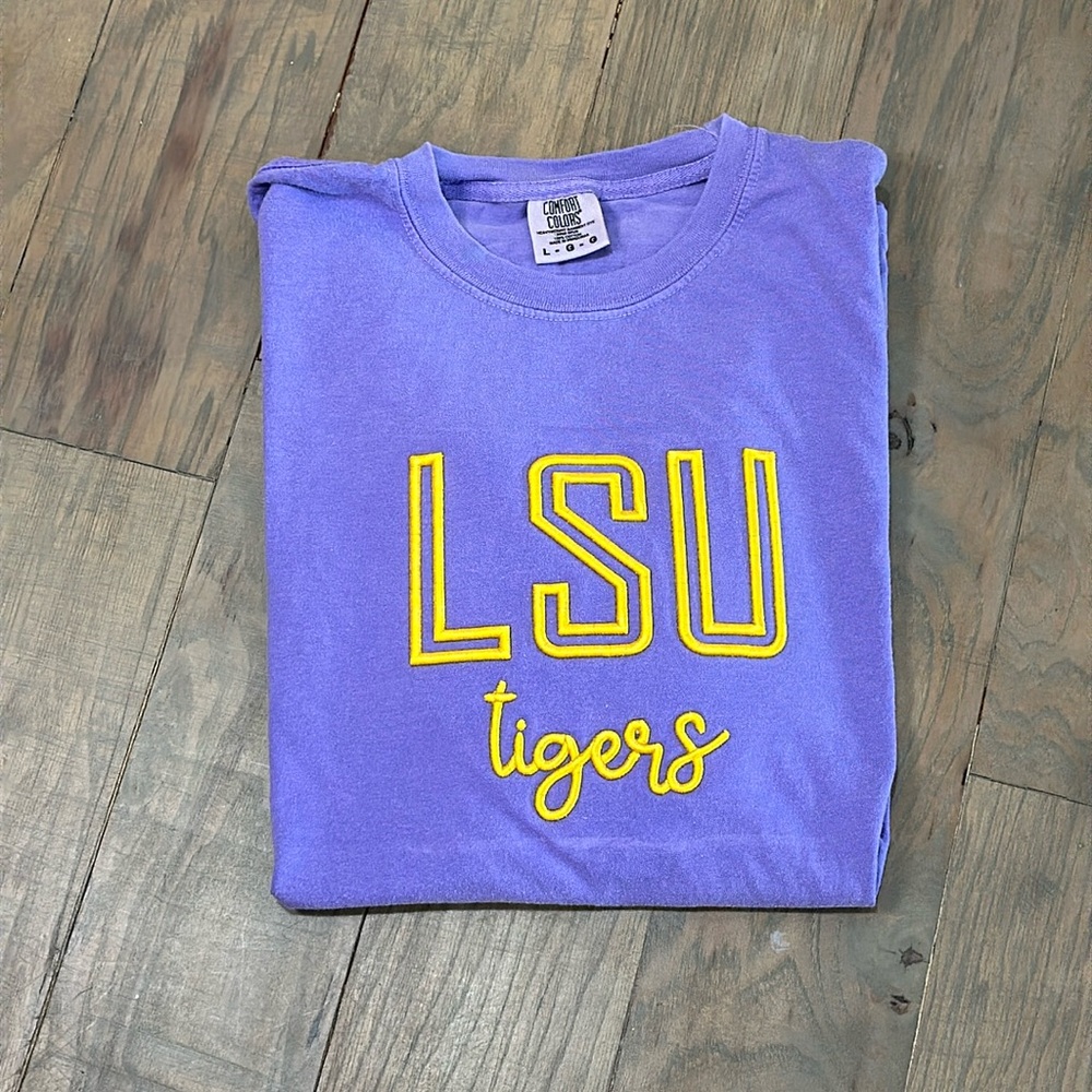 LSU Tigers comfort colors tee